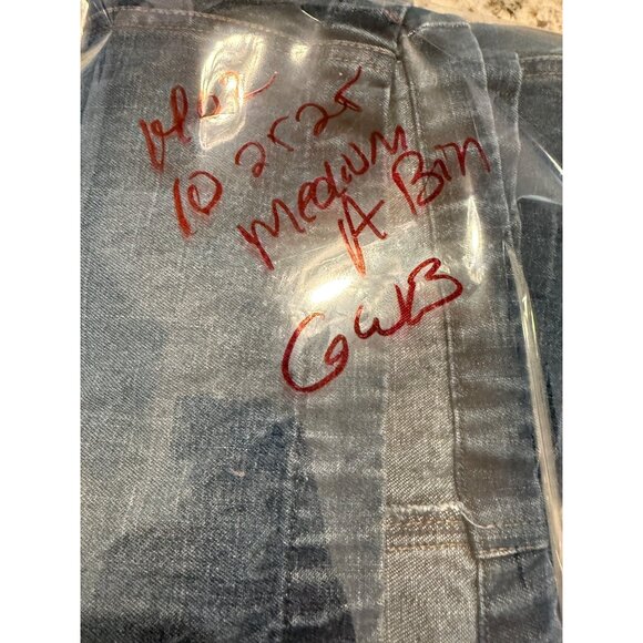 Route 66 Womens Denim Stretch Skirt 14 Dark Blue Jean Knee-Length Y2K Festival - Picture 7 of 7